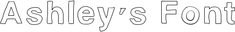 Ashley's Font Font