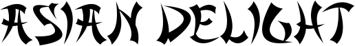 Asian Delight Font