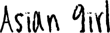 Asian Girl Font