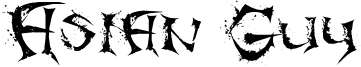 Asian Guy Font