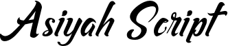 Asiyah Script - Demo.otf