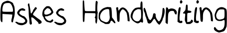 Askes Handwriting Font