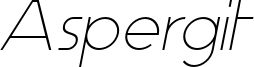 Aspergit Italic.otf