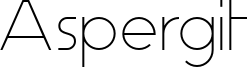 Aspergit Font