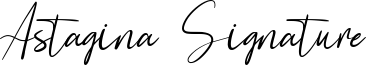Astagina Signature Font