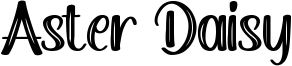 Aster Daisy Font