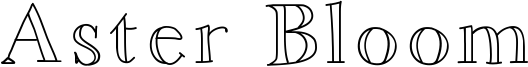 Aster Bloom Font
