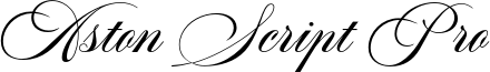 Aston Script Pro Font