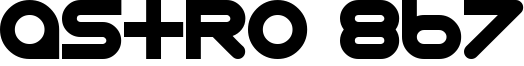 Astro 867 Font