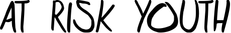 at risk youth Font