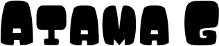 Atama G Font