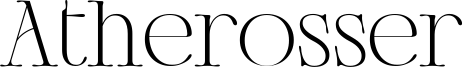 Atherosser Font