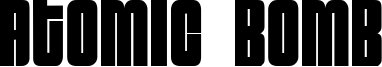 Atomic Bomb Font