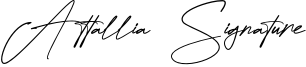Attallia Signature Font