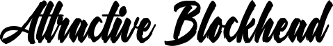 Attractive Blockhead Font