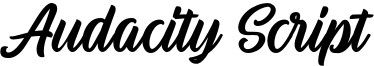 Audacity Script Font