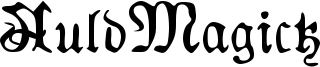 AuldMagick Font