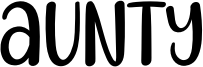 Aunty Font