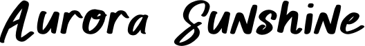 Aurora Sunshine Font