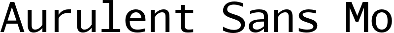 Aurulent Sans Mono Font