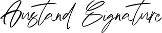 Austand Signature Font