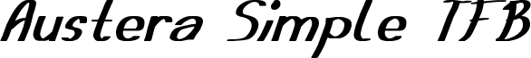 Austera Simple TFB Font