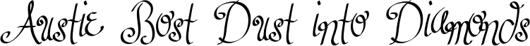 Austie Bost Dust into Diamonds Font