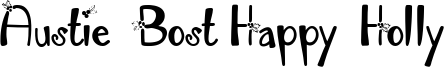 Austie Bost Happy Holly Font