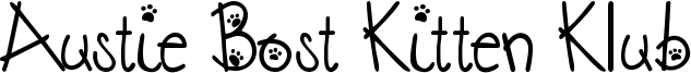 Austie Bost Kitten Klub Font