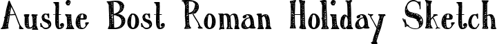 Austie Bost Roman Holiday Sketch Font