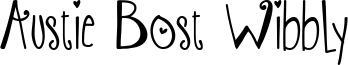 Austie Bost Wibbly Font