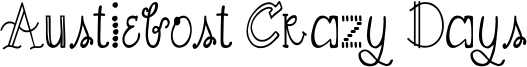 Austiebost Crazy Days Font