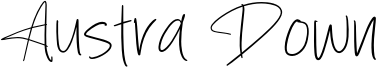 Austra Down Font
