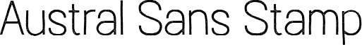 Austral Sans Stamp Font