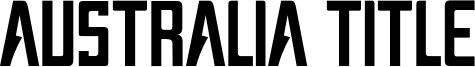 Australia Title Font
