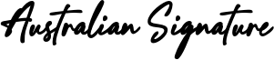 Australian Signature Font