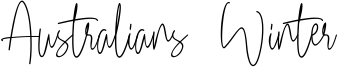 Australians Winter Font