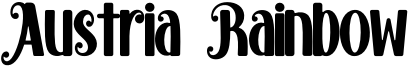 Austria Rainbow Font