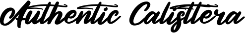 Authentic Calisttera Font