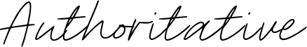 Authoritative Font