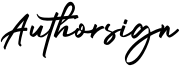 Authorsign Font