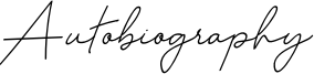 Autobiography Font