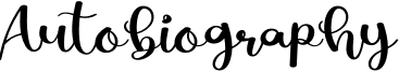 Autobiography Font