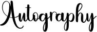 Autography Font