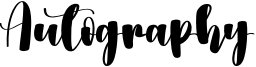 Autography Font