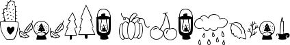 Autumn Dingbats Font