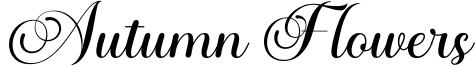 Autumn Flowers Font