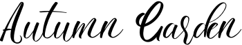 Autumn Garden Font