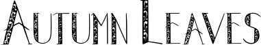 Autumn Leaves Font