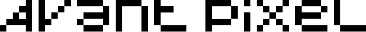 Avant Pixel Font